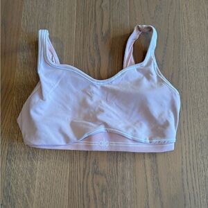 Alo baby pink sports bra